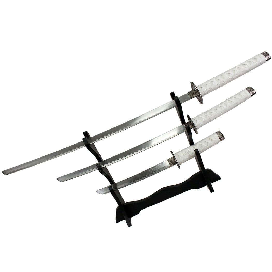 3 Pc Japanese Samurai Katana Sword Set Ninja - Image 3