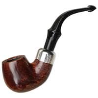 Peterson System Standard Heritage (317) P-Lip pipe featuring a classic design with a dark brown finish and sleek silver band.