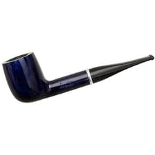Savinelli Arcobaleno Smooth Blue (111 KS) pipe with a glossy blue finish and classic straight billiard shape.