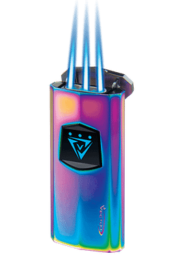 Vector Icon Sensor Ignition Prizm 3 Torch Lighter with lit flame.