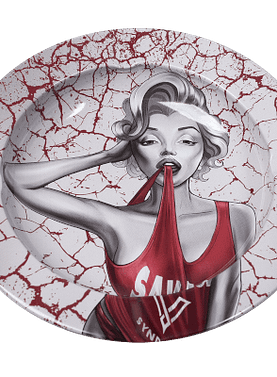 Ashtray V-syndicate Blazin Metal Dank Diva 5.5"x5.5"