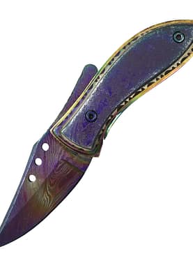 TheBoneEdge 7" Multi Color Damascus Blade