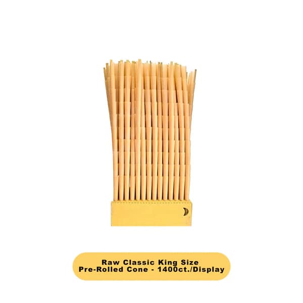 Raw Classic King Pre-Rolled Cone Bulk Display- 1400ct - Image 3