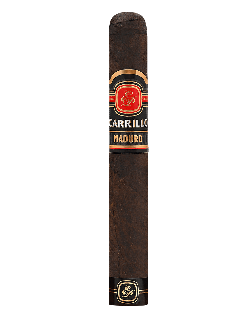 E.P. Carrillo Maduro Toro cigar with dark Maduro wrapper