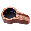 Vector Metal Cigar Ashtray in copper satin finish with wide cigar rests and deep basin