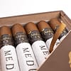 Asylum 13 Medulla Oblongata cigar with a dark, rich wrapper and distinctive band