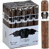 Single Asylum Schizo cigar in focus with a bundle of Asylum Schizo cigars blurred softly in the background, showcasing rich wrapper texture and detailed band design.