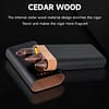 Rami’s triple cigar leather travel case - Image 7