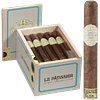 Le Pâtissier cigar standing in front of an open box filled with identical cigars