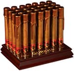 Display of Gurkha Grand Reserve Cognac cigars in glass tubes