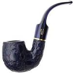 Savinelli Alligator (614) bent pipe with textured alligator-style rustication and glossy finish.