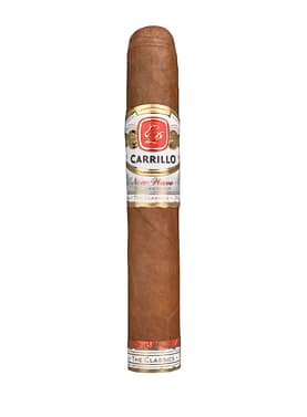 Single New Wave Connecticut cigar with a smooth light brown wrapper resting on a wooden surface.