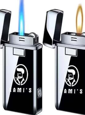 Rami’s Multi-function dual flame lighter with flashlight