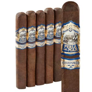 Perla Del Mar Maduro cigar with dark Connecticut Broadleaf wrapper