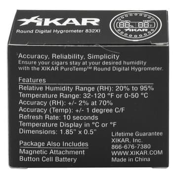 XIKAR® Round Digital Hygrometer - Image 6