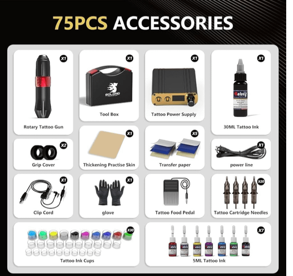 Solong Tattoo Gun Starter Kit - Image 3