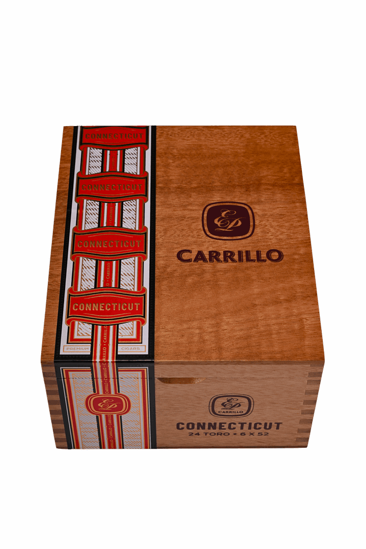 E.P. Carrillo Connecticut cigar box sealed and closed