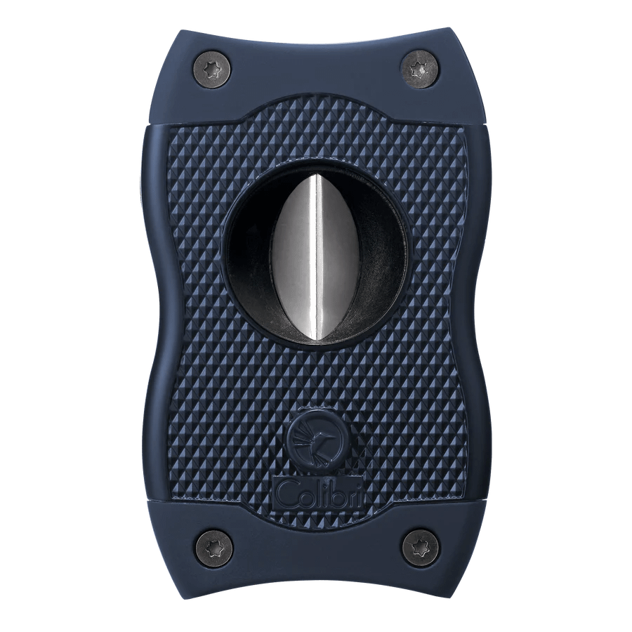 Colibri SV-Cut Cigar Cutter with dual stainless steel blades and ergonomic design for precision cuts.