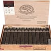 Open box of Padrón Maduro cigars with dark, oily wrappers and signature Padrón bands