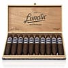 "Open box of JFR Lunatic El Loco cigars, showcasing their large ring gauge and rich, oily wrappers